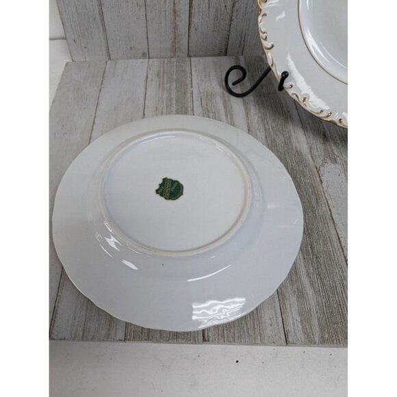 Vintage BOHEMIAN Fine China Set of 3 Salad Plates Czechoslovakia BOH53 - Picture 7 of 11